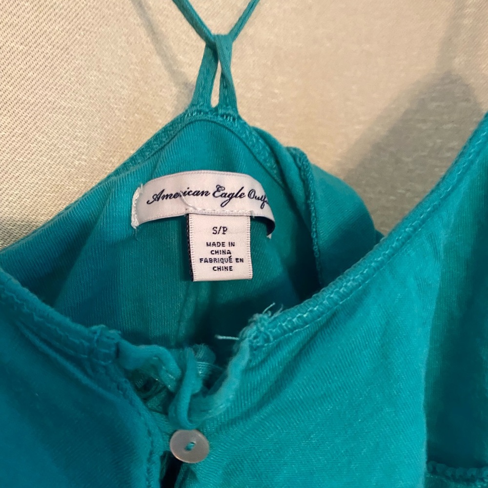 Blue tank top!